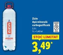 Lidl Zizin Apă minerală carbogazificată Ofertă
