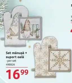 Selgros Set mănușă + suport oală Ofertă