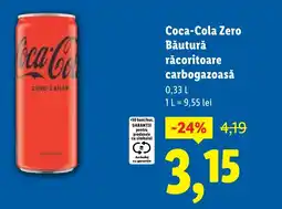 Lidl Coca-Cola Zero Băutură răcoritoare carbogazoasă Ofertă