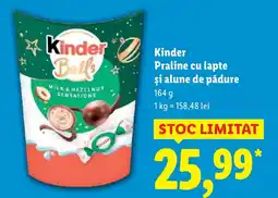 Lidl Kinder Praline cu lapte şi alune de pădure Ofertă
