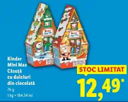 Lidl Kinder Mini Max Căsuțǎ cu dulciuri din ciocolată Ofertă