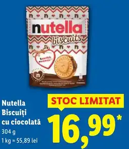 Lidl Nutella Biscuiti cu ciocolată Ofertă