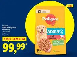 Lidl Pedigree Hrană uscată pentru câini adulți Ofertă