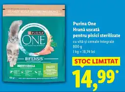 Lidl Purina One Hrană uscată pentru pisici sterilizate Ofertă