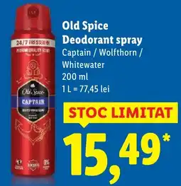Lidl Old Spice Deodorant spray Ofertă