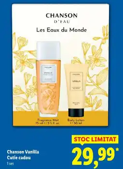 Lidl Chanson Vanilla Cutie cadou Ofertă