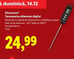 Lidl SilvercrestⓇ Termometru alimentar digital Ofertă