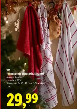 Lidl W5 Prosoape de bucătărie, 5 bucăți Ofertă