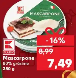 Kaufland Mascarpone 80% grăsime Ofertă