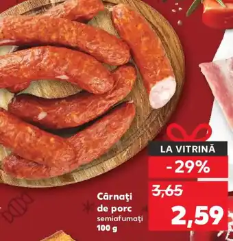 Cârnaţi de porc semiafumaţi