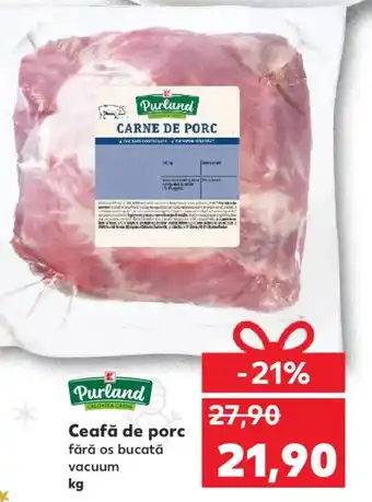 Ceafă de porc fără os bucată vacuum