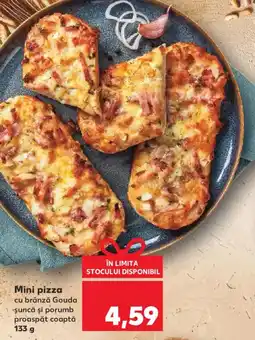 Kaufland Mini pizza cu brânză Gouda șuncă şi porumb proaspăt coaptă Ofertă