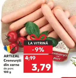 Kaufland ARTIZAL Crenvursti din carne Ofertă