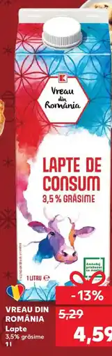 Kaufland VREAU DIN ROMÂNIA Lapte Ofertă