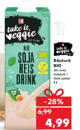 Kaufland Băutură BIO din orez îndulcit/ fără zahăr Ofertă