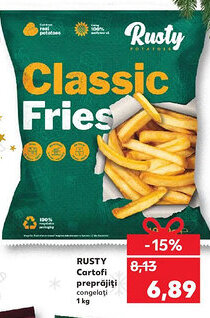 Kaufland RUSTY Cartofi preprăjiţi congelaţi Ofertă