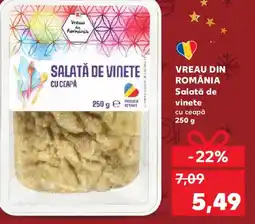 Kaufland VREAU DIN ROMÂNIA Salată de vinete cu ceapă Ofertă