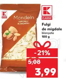 Kaufland Fulgi de migdale blanşate Ofertă
