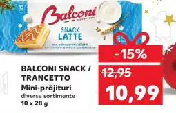 Kaufland BALCONI SNACK / TRANCETTO Mini-prăjituri Ofertă