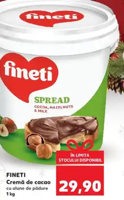 Kaufland FINETI Cremă de cacao cu alune de pădure Ofertă