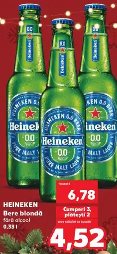 Kaufland HEINEKEN Bere blondǎ fără alcool Ofertă