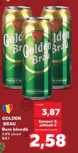 Kaufland GOLDEN BRAU Bere blondă Ofertă