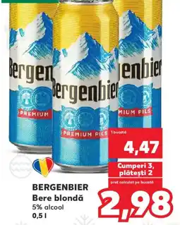 Kaufland BERGENBIER Bere blondă Ofertă