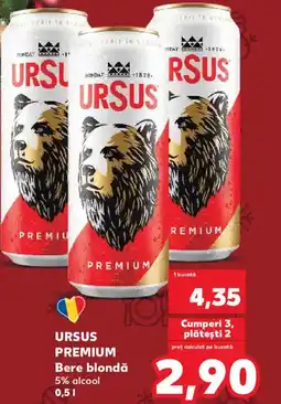Kaufland URSUS PREMIUM Bere blondă Ofertă
