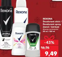 Kaufland REXONA Deodorant stick / Deodorant spray damă / bărbaţi Ofertă