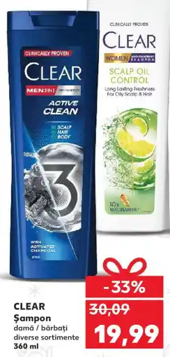 Kaufland CLEAR Şampon damă / bărbați Ofertă