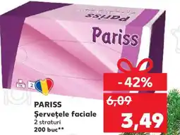 Kaufland PARISS Şervețele faciale Ofertă