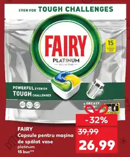 Kaufland FAIRY Capsule pentru mașina de spălat vase Ofertă