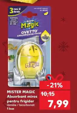 Kaufland MISTER MAGIC Absorbant miros pentru frigider lămâie / bicarbonat Ofertă