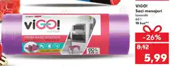 Kaufland VIGO! Saci menajeri lavandă Ofertă