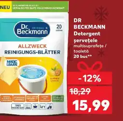 Kaufland DR BECKMANN Detergent şerveţele multisuprafeţe / toaletă Ofertă