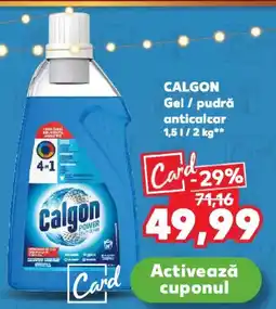 Kaufland CALGON Gel / pudră anticalcar Ofertă