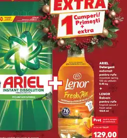 Kaufland ARIEL Detergent automat pentru rufe + LENOR Balsam pentru rufe Ofertă