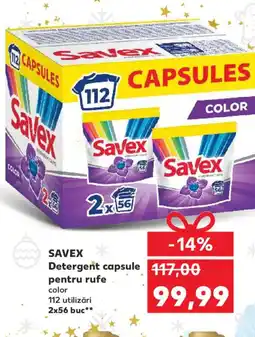 Kaufland SAVEX Detergent capsule pentru rufe Ofertă