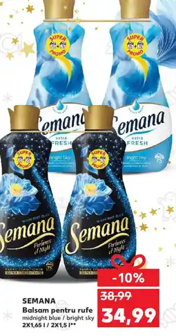 Kaufland SEMANA Balsam pentru rufe midnight blue / bright sky Ofertă