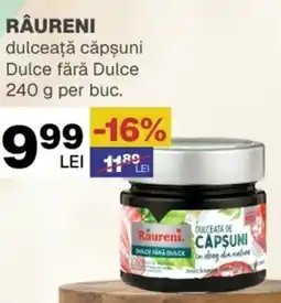 Annabella RÂURENI dulceață căpşuni Dulce fără Dulce Ofertă