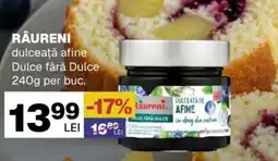 Annabella RÂURENI dulceaţă afine Dulce fără Dulce Ofertă