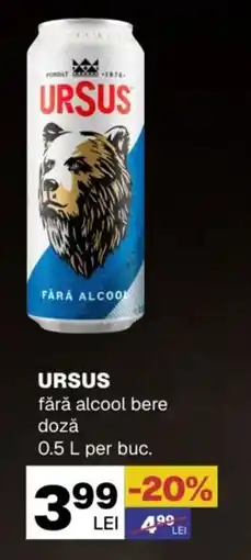Annabella URSUS fără alcool bere doză Ofertă