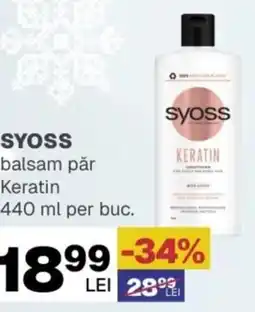 Annabella SYOSS balsam păr Keratin Ofertă
