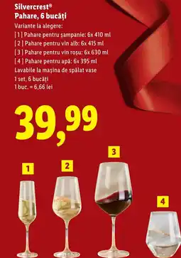 Lidl Silvercrest Pahare, 6 bucăţi Ofertă