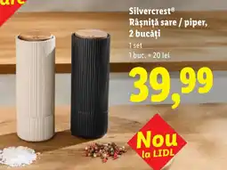 Lidl Silvercrest Râşniţă sare/piper, 2 bucăţi Ofertă