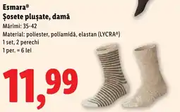 Lidl Esmara Șosete plușate, damă Ofertă
