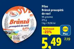 Lidl Pilos Brânză proaspătă de vaci Ofertă