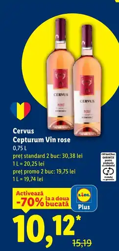 Lidl Cervus Cepturum Vin rose Ofertă