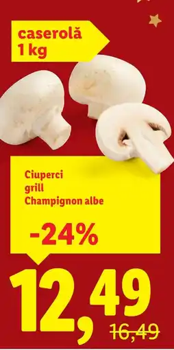 Lidl Ciuperci grill Champignon albe Ofertă