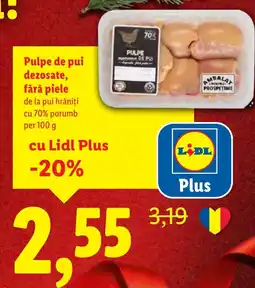 Lidl Pulpe de pui dezosate, fără piele Ofertă